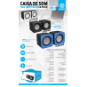 CAIXA DE SOM 5W USB P2 CX-PC018PT HOOPSON