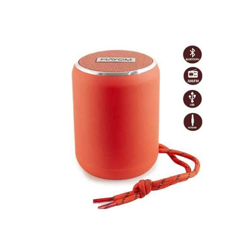 CAIXA DE SOM BLUETOOTH 5W VERMELHA CP2703 HAYOM