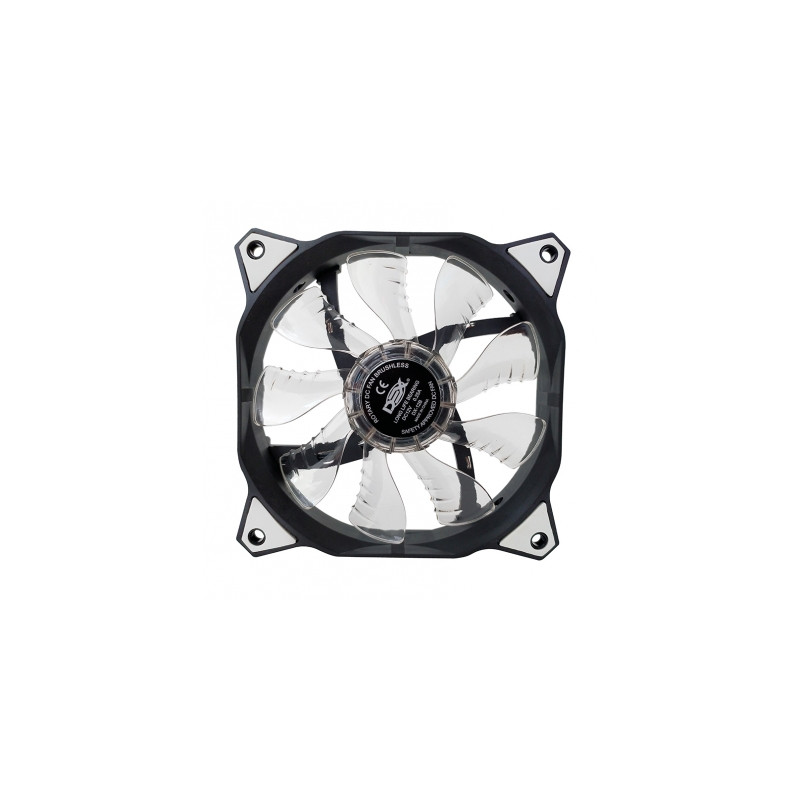 COOLER FAN 120MM LED BRANCO DX-12B DEX