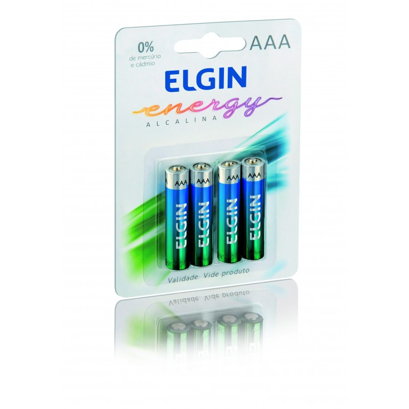 PILHA ALCALINA 4 UNIDADES AA 1.5V ELGIN