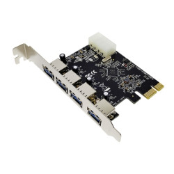 PLACA PCI-E C/ 4 PORTAS USB...