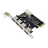 PLACA PCI-E C/ 4 PORTAS USB 3.0 DP-43 DEX