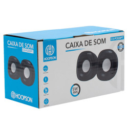 CAIXA DE SOM 5W USB P2 CX-PC020PT HOOPSON
