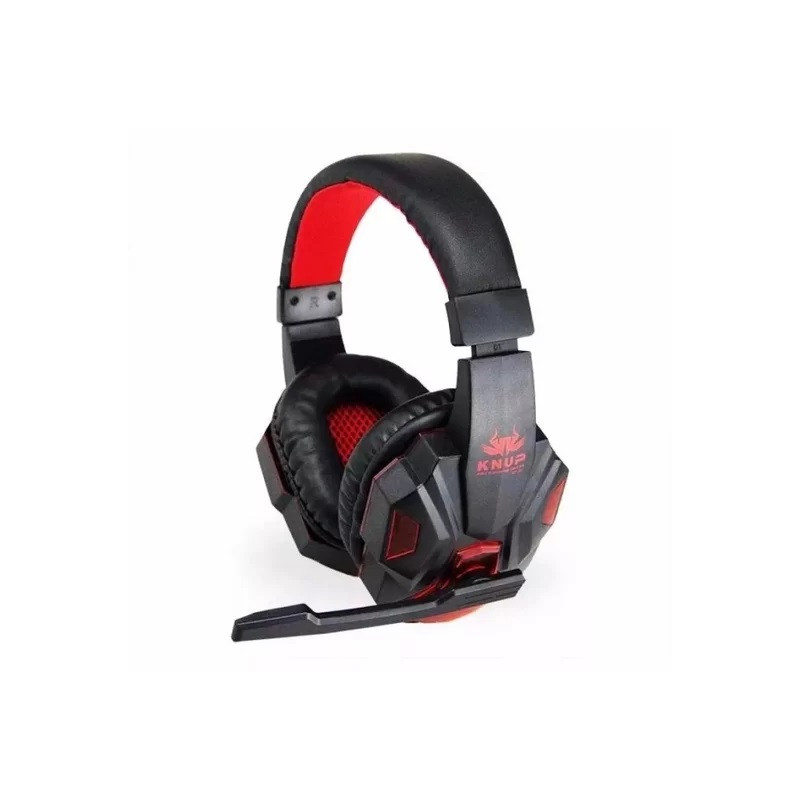 HEADSET GAMER LED VERMELHO KP-397 KNUP