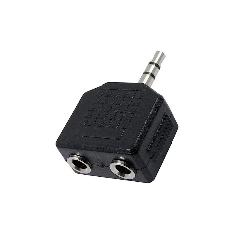 ADAPTADOR ÁUDIO P2 M ESTEREO X 2 P2 FEMEA ESTEREO