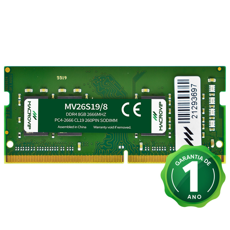 MEMORIA NOTEBOOK DDR4 8G 2666MHZ MACROVIP