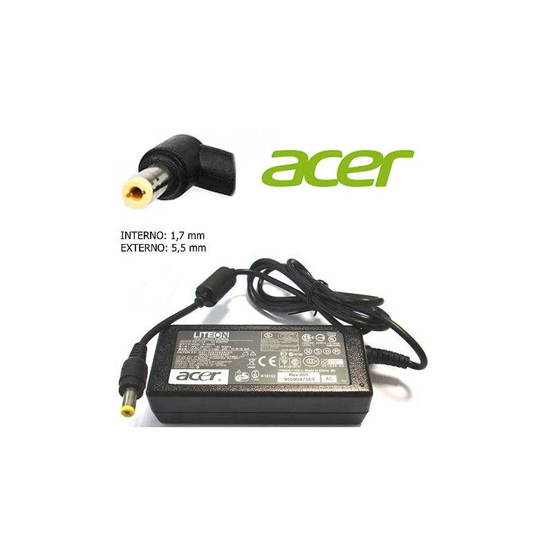 FONTE NOTEBOOK ACER 19V 3.42A 65W (5.5X1.7) 1276