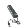 HUB USB 7 PORTAS S/ FONTE C/ LIGA/DESLIGA