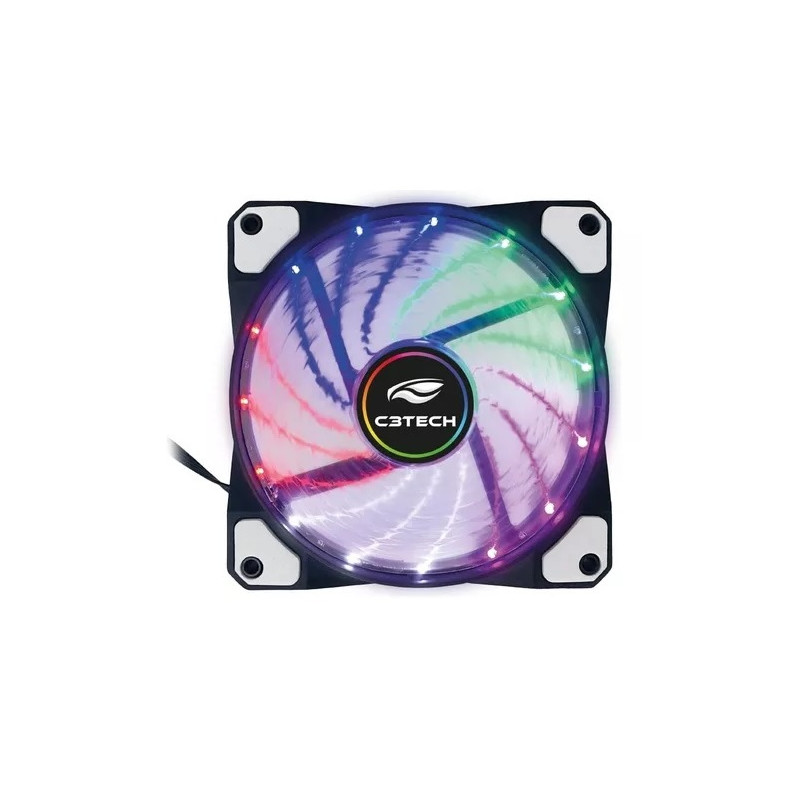 COOLER FAN 120MM LED COLORIDO F9-L110M C3TECH