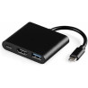 CABO ADAPTADOR TYPE C X HDMI/USB 3.0/USB-C 3.1 3 EM 1 FY-590