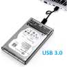 GAVETA CASE TRANSPARENTE HD 2,5' SATA USB 3.0 CGHD-35 EXBOM