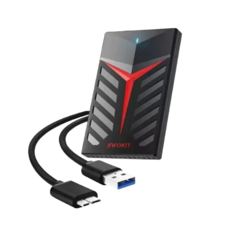 GAVETA CASE GAMER HD 2,5' SATA USB 3.0 ECASE-350 INFOKIT