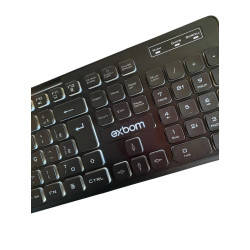 TECLADO GAMER SEMI MECANICO BK-155C EXBOM